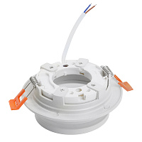 Светильник встраиваемый Feron DL502 LUNA  потолочный GX53 белый круг 51089 Светильник встраиваемый Feron DL502 LUNA  потолочный GX53 белый круг 51089