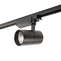 Светодиодный светильник Feron AL103 трековый однофазный на шинопровод 20W 4000K 35 градусов черный серия MarketBright Артикул 29648