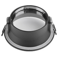 Светильник потолочный встраиваемый, 15W 230V GX53, черный, круг, без лампы, DL513  53308