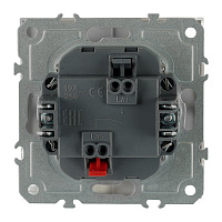 Выключатель 1-клавишный (механизм), СЗК, STEKKER, 250В, 10А, серия Эмили, RSW10-5103-10ZK, платиново-серый, soft touch 50238