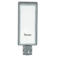 Светодиодный уличный консольный светильник Feron SP3034 80W 6400K 230V, серый 41580 Светодиодный уличный консольный светильник Feron SP3034 80W 6400K 230V, серый 41580