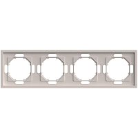 Рамка STEKKER, PFR00-5004-08 4-местная, серия Эмили, кашемир, soft touch 49913 Рамка STEKKER, PFR00-5004-08 4-местная, серия Эмили, кашемир, soft touch 49913