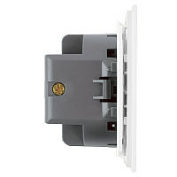 Выключатель 1-клавишный c индикатором (механизм), STEKKER, 250В, 10А, серия Мия, RSW10-3101-01, белая магнолия 50431