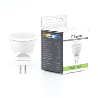Лампа светодиодная Feron LB-271 MR11 G5.3 3W 230V 4000K 25552 Лампа светодиодная Feron LB-271 MR11 G5.3 3W 230V 4000K 25552