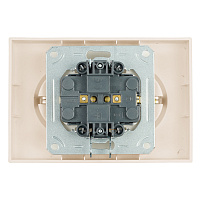 Розетка 2-местная с защитной шторкой, STEKKER, с/з, 250В, 16А, серия Эмили, RST16-5114-08, кашемир, soft touch 49908