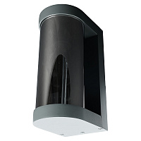 Светильник садово-парковый Feron DH1901, на стену, E27 230V, серый/зеркальный 52187