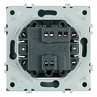 Переключатель 1-клавишный (механизм), СЗК, STEKKER, 250В, 10A, серия Эмили, RSW10-5105-05ZK, черный уголь, soft touch 50248