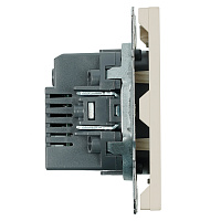 Розетка 2-местная USB + Type C (механизм), STEKKER, 250В, 20W, серия Эмили, RST10-5115-08, кашемир, soft touch 49905 Розетка 2-местная USB + Type C (механизм), STEKKER, 250В, 20W, серия Эмили, RST10-5115-08, кашемир, soft touch 49905