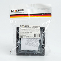 Переключатель перекрестный 1-клавишный STEKKER  PSW10-9009-03, 250В, 10А, серия Эрна, черный 39927 Переключатель перекрестный 1-клавишный STEKKER  PSW10-9009-03, 250В, 10А, серия Эрна, черный 39927