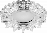 Светильник встраиваемый с белой LED подсветкой Feron CD910 потолочный MR16 G5.3 прозрачный Светильник встраиваемый с белой LED подсветкой Feron CD910 потолочный MR16 G5.3 прозрачный