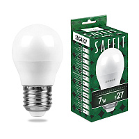 Лампа светодиодная SAFFIT SBG4507 Шарик E27 7W 230V 6400K 55124 Лампа светодиодная SAFFIT SBG4507 Шарик E27 7W 230V 6400K 55124