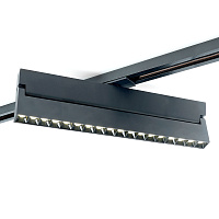 Светильник трековый светодиодный на шинопровод 18W, 1620 Lm, 4000К, 30 градусов, черный, Feron AL139 серия LensFold Артикул 51718