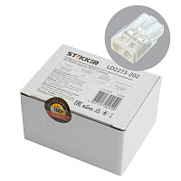 Клемма монтажная 2-проводная STEKKER  для 1-жильного проводника, LD2273-202  32388 Клемма монтажная 2-проводная STEKKER  для 1-жильного проводника, LD2273-202  32388