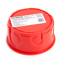 Коробка монтажная для сплошных стен, с крышкой, D80*40мм STEKKER EBX30-01-1-20-80, красный 49003 Коробка монтажная для сплошных стен, с крышкой, D80*40мм STEKKER EBX30-01-1-20-80, красный 49003