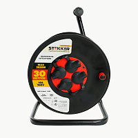 Удлинитель на катушке Stekker STD03-44-30 Standart 4-местный с/з ПВС 3*1,5, оранжевый, 16А, IP44, 30м (80102) 50172