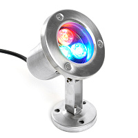 Светодиодный прожектор подводный Feron LL-822, 3W, AC24V, низковольтный, RGB, металлик, 80*80*130mm, IP68 48467 Светодиодный прожектор подводный Feron LL-822, 3W, AC24V, низковольтный, RGB, металлик, 80*80*130mm, IP68 48467