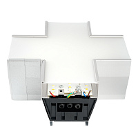 Светильник коннектор Feron AL4036X 6W 660Lm 3000К-4000К-6400K, X-образный, с ручным переключением режимов, серебро, 160*160*70мм возмож. соедин. в линию,серия RetailRay  Светильник коннектор Feron AL4036X 6W 660Lm 3000К-4000К-6400K, X-образный, с ручным переключением режимов, серебро, 160*160*70мм возмож. соедин. в линию,серия RetailRay