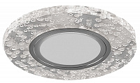 Светильник встраиваемый с белой LED подсветкой Feron CD953 потолочный MR16 G5.3, прозрачный Светильник встраиваемый с белой LED подсветкой Feron CD953 потолочный MR16 G5.3, прозрачный