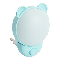 Светильник ночник Feron FN1171 1.2W 220V, синий 52060 Светильник ночник Feron FN1171 1.2W 220V, синий 52060