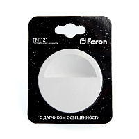Светильник ночник Feron FN1121 0,5W 230V, белый 41020 Светильник ночник Feron FN1121 0,5W 230V, белый 41020