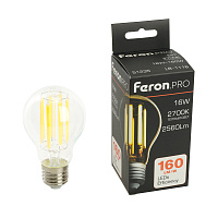 Лампа светодиодная Feron.PRO LB-1116 Шар E27 2560LM 16W 175-265V 2700K 51235 Лампа светодиодная Feron.PRO LB-1116 Шар E27 2560LM 16W 175-265V 2700K 51235