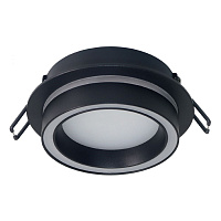 Светильник потолочный встраиваемый, 15W 230V GX53, черный, круг, без лампы, DL514, Feron 53310