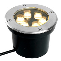 Светодиодный светильник тротуарный (грунтовый) Feron SP2802, 6W, AC/DC12-24V, низковольтный, 3000К, металлик, D120*H90mm, вн.диаметр: 90mm, IP67 48453 Светодиодный светильник тротуарный (грунтовый) Feron SP2802, 6W, AC/DC12-24V, низковольтный, 3000К, металлик, D120*H90mm, вн.диаметр: 90mm, IP67 48453
