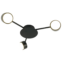 Светильник потолочный GX53 15Wx3, 230V, черный, AL272 GELA  Feron 53106