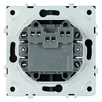 Выключатель 2-клавишный самовозвратный (механизм), STEKKER, 250В, 10А, серия Эмили, RSW10-5113-05, черный уголь, soft touch 50327