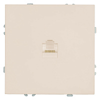 Розетка компьютерная 1-местная RJ-45 (механизм), серия Эмили, RST00-5117-08, кашемир, soft touch 49899