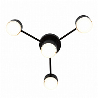 Светильник потолочный GX53 15Wx4, 230V, чёрный, AL268 GELA  Feron 53098