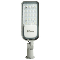 Светодиодный уличный консольный светильник Feron SP3060 80W 6400K 100-265V/50Hz, серый 48686 Светодиодный уличный консольный светильник Feron SP3060 80W 6400K 100-265V/50Hz, серый 48686