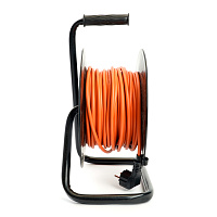 Удлинитель на катушке Stekker STD03-20-50 Standart 4-местный с/з ПВС 3*1,5, оранжевый, 16А, IP20,50м (40174) 50185