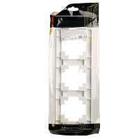 Рамка STEKKER, PFR00-7003-01 3-местная, пластик, серия Катрин, белый 39794 Рамка STEKKER, PFR00-7003-01 3-местная, пластик, серия Катрин, белый 39794