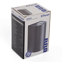 Светильник уличный светодиодный Feron DH053, 2*5W, 800Lm, 3000K, серый 48481 Светильник уличный светодиодный Feron DH053, 2*5W, 800Lm, 3000K, серый 48481