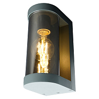 Светильник садово-парковый Feron DH1901, на стену, E27 230V, серый/зеркальный 52187