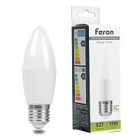 Лампа светодиодная Feron LB-980 Свеча E27 15W 175-265V 4000K 52070
