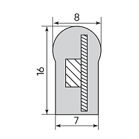 Cветодиодная LED лента Feron LS720 неоновая, 120SMD(2835)/м 9.6Вт/м  50м 220V 6500К IP67 