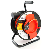 Удлинитель на пластиковой катушке STD04-10-30  1-местный с/з 3*1,5, 30м, 250В, 16А, IP44, Standart (40014) 50175