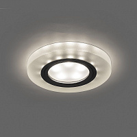 Светильник встраиваемый с белой LED подсветкой Feron CD8060 потолочный MR16 G5.3 белый матовый Светильник встраиваемый с белой LED подсветкой Feron CD8060 потолочный MR16 G5.3 белый матовый