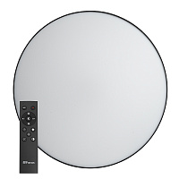 Светодиодный управляемый светильник Feron AL6200 “Simple matte” тарелка 80W 3000К-6500K черный 48067 Светодиодный управляемый светильник Feron AL6200 “Simple matte” тарелка 80W 3000К-6500K черный 48067