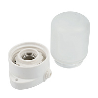 Светильник НББ 01-60-101 112х137х112мм, E27 max 60Вт, прямой керам. корпус, стекло, IP65, белый 53164