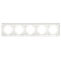 Рамка STEKKER, PFR00-7004-01 4-местная, пластик, серия Катрин, белый 39795 Рамка STEKKER, PFR00-7004-01 4-местная, пластик, серия Катрин, белый 39795