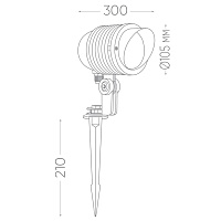 Светодиодный светильник тротуарный (грунтовый) Feron SP2705 6W 6400К 85-265V IP65  32129 Светодиодный светильник тротуарный (грунтовый) Feron SP2705 6W 6400К 85-265V IP65  32129