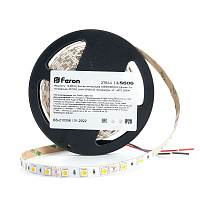 Светодиодная LED лента Feron LS606, 60SMD(5050)/m 14.4W/m 12V 5m 6500К Артикул 27644 Светодиодная LED лента Feron LS606, 60SMD(5050)/m 14.4W/m 12V 5m 6500К Артикул 27644