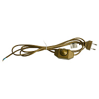 Сетевой шнур с диммером 230V 2м, золото, DM103-200W Сетевой шнур с диммером 230V 2м, золото, DM103-200W