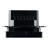 Терморегулятор Wi-Fi (механизм), STEKKER, 250В, 3500Вт, серия Катрин, GLS00-7119-05, черный 50375