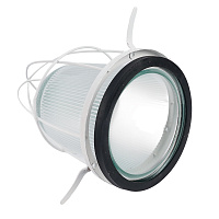 Светильник НСП 41-200-003 345х185х185мм, E27 max 200 Вт, стальной корпус, стекло, решетка, IP54, белый 53175