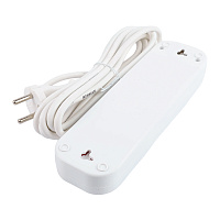 Удлинитель 4-местный б/з Stekker, HM01-40-03, 3м, 2x0,75, серия Home (У10-429), белый 39217