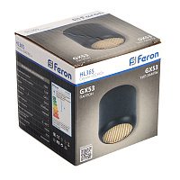 Светильник потолочный Feron HL365 Barrel ECHO 12W, 230V, GX53, чёрный, с антибликовой сеточкой 48400 Светильник потолочный Feron HL365 Barrel ECHO 12W, 230V, GX53, чёрный, с антибликовой сеточкой 48400